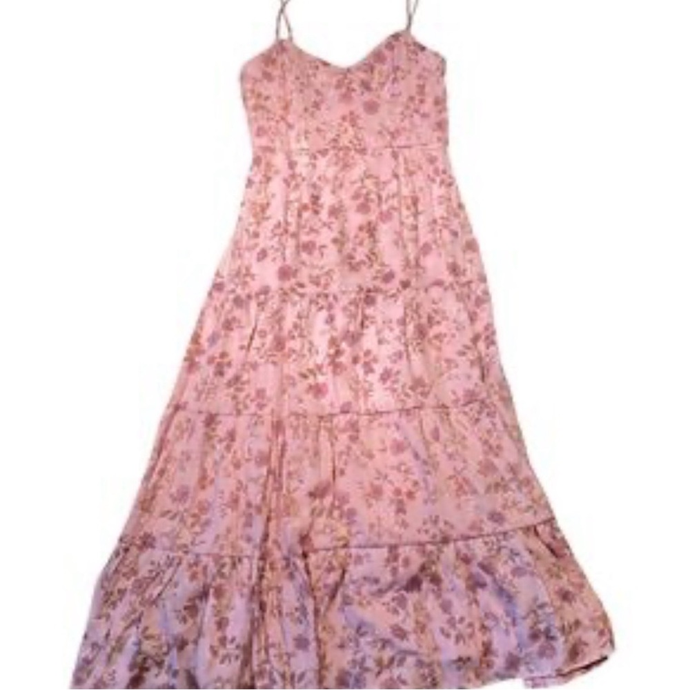 Trixxi Women's Pink Dress  Floral Pink Maxi Dress